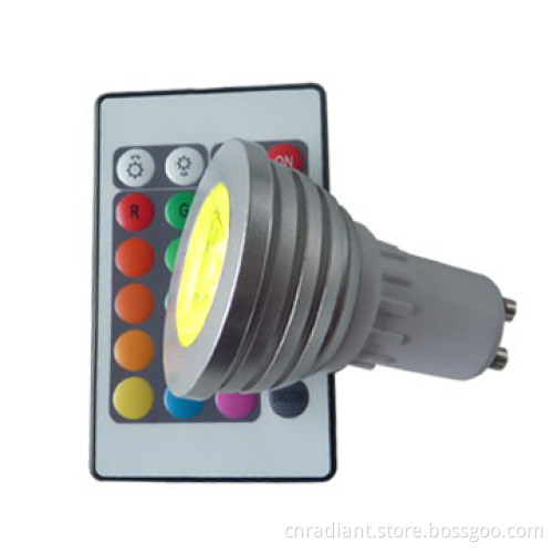 GU10 RGB LED Mood lights with 4w